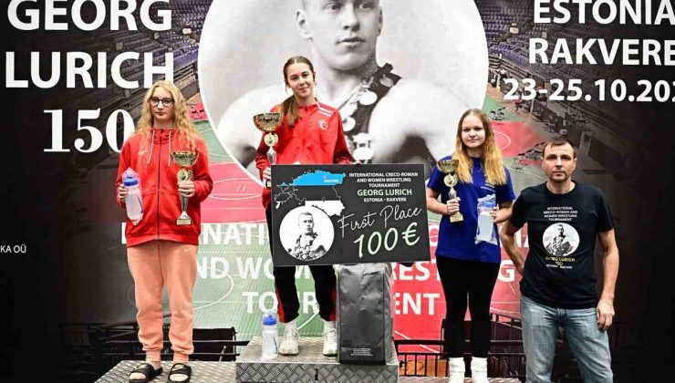 13 Yaşındaki Türk Güreşçi Estonya’da Tarih Yazdı: Rakiplerine Tek Puan Bile Vermedi!